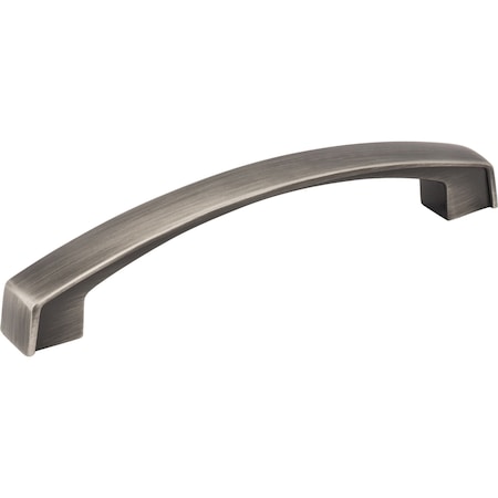 Jeffrey Alexander 128 mm Center-to-Center Brushed Pewter Square Merrick Cabinet Pull 549-128BNBDL
